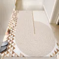 Tappeto da corridoio geometrico moderno antiscivolo per la decorazione d'interni della casa. - Cijian Verticale