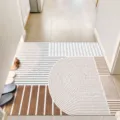 Tessuto zerbino da corridoio geometrico moderno motivo astratto antiscivolo per la casa - Dinge Orizzontale