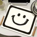 INS Style Diatomaceous Earth Kitchen Draining Mat Absorbent Tableware Placemat Home Decor - 30x40cm / Bill Smile White