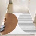 Moderno tappeto da ingresso geometrico, felpino antipolvere resistente per la casa. - Zhijian Orizzontale