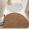 Tappeto da corridoio geometrico moderno, zerbino antispoco per ingresso, tappeto decorativo. - Zhijian Verticale