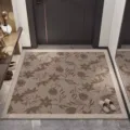 Door mat for entrance, non-slip hallway carpet, luxury durable floor rug for home decor - Shadow Night