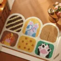 Tappeto ingresso porta cartone animato zerbino in pvc antiscivolo per corridoio e casa - Zampe Dolci