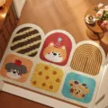 Tappeto d'ingresso con simpatici disegni animati, zerbino antiscivolo resistente per corridoio. - Tempo di Divertimento per Animali