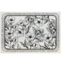 Tapis de sol moelleux à motif floral noir et blanc au style nordique pour la chambre. - 80*120CM / Parfumé