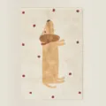 Cute cartoon dachshund floor rug soft imitation cashmere kids room bedside carpet - 40*60cm (Faux Cashmere) / Dog