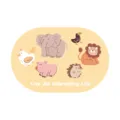 Cute cartoon animal print non-slip bath mat soft diatom mud absorbent floor mat for home use - 40*60cm / Garden Animals