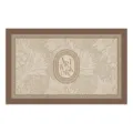 Retro PVC leather doormat with vintage botanical pattern, anti-slip waterproof entrance floor mat. - 40x60cm / Horizontal / Nansheng Series
