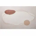 Modern abstract plush rug with minimalist geometric design, soft cozy faux cashmere area carpet. - 80x120cm / Endless Steps