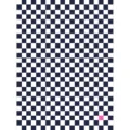 American retro black and white checkerboard imitation cashmere rug for cozy living room and study. - 80*120cm / Navy Blue Plaid