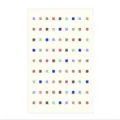 Retro American style geometric grid pattern carpet, soft and comfortable floor mat for living room. - Block Cream