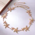 Goldene Metall Seestern Taillenkette für elegante sommerliche Strandurlaube und Kleider. - Seestern Taillenkette / Gold