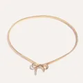Detail view of a luxurious gold metal spring waist chain featuring an elegant bowknot buckle. - Gold Thin Bowknot Spring Chain