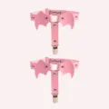 Giarrettiera con ali di pipistrello rosa punk gotica cosplay clip per gambe elastiche top - Rosa