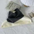 Detalle de calentador de cuello de punto, bufanda térmica de invierno gris oscura muy cómoda. - 04#-Gris