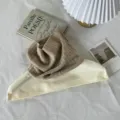Cómodo cuello alto falso de punto acanalado invierno cálido calentador de cuello bufanda detalle - Caqui