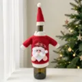 Copertura bottiglia di vino Natale maglione Babbo Natale decorazione festa casa dettaglio - Babbo Natale