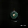 Pendentif goutte géométrique en pierre naturelle breloque bijou DIY avec cristal. - Pierre Blanche Marquise (A0259) / 21.6mm / Jaspe