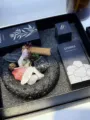 Crystal Diffuser Stone Gift Box Aromatherapy Essential Oil Home Decor Birthday Gift Set - Black Set (Without Essential Oil) / Gift Box