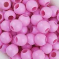 Perline tonde in acrilico rosa 10-16mm con foro grande per gioielli e artigianato fai da te. - Rosso rosa