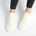 Chaussettes courtes d'été pour femmes, unies à volants, respirantes et confortables au quotidien. - Taille unique / Blanc