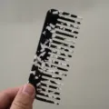Acetate wide tooth hair comb marble pattern black and white hair styling tool daily use - 9# 11.8x4.6cm Black And White Striped Acetate Hair Comb