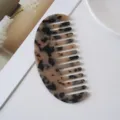Acetate hair comb marble pattern half moon hair fork anti-static fashion hair styling tool - 13# Oval 11.8x5.3cm Beige Acetate Hair Comb