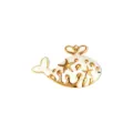 Ocean stijl walvis vorm verguld roestvrij staal emaille hanger DIY sieraden accessoire hoofdweergave - Walvisstijl / Wit