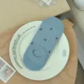 Dames zomer dunne lage onzichtbare enkelsokken schattige bloemen borduurwerk antislip korte sokken - Eén maat / Blauw