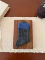 Grijs blauwe middelhoge sokken college stijl voor dames gebreide stippen sokken warm - Multicolor Spetters