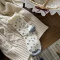 Vintage bloemige halverwege kuit sokken, gezellige katoenen stapelsokken voor herfst. - Rijpbloemen