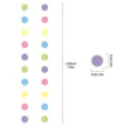 Colorful paper circle garland party decoration, total length about 200cm with 5cm diameter. - Macaron Polka Dot / 2 Meters 20 Pieces Pack
