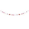 Valentine heart paper garland hanging decoration red pink white wedding party decor SKU - Heart and Circle Stitched / 35 Pieces (1.5m)