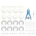 DIY squeeze ball kit with empty TPR ball skins, tools, and accessories for stress relief. - Handmade Ball Set 1-8-7 Balls