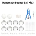 Kit de Fabricación de Bola Antiestrés Piel Hueca Transparente Herramientas Variante 3 - Conjunto de Bolas Hechas a Mano 3