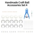Kit Bola Antiestrés DIY Piel Vacía TPR Alicates Jeringa Accesorios Descompresión Set - Conjunto de Bolas Hechas a Mano 4