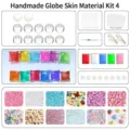 Kit de material para bola antiestrés DIY de TPR con carcasas vacías y recargas de purpurina. - Paquete de Material Squishy Hecho a Mano 4