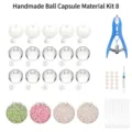Kit de Material de Bola Anti-Estrés TPR Carcasa Hueca Accesorio Herramienta DIY 8 - Paquete de Material Squishy Hecho a Mano 8