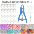 Kit De Material De Bola Anti-Estrés TPR Piel De Bola Vaciada Accesorios De Juguete - Paquete de Material Squishy Hecho a Mano 15