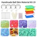 Kit de Material Bola Antiestrés Carcasa Transparente Arcilla Lentejuelas Juguete - Paquete de Material Squishy Hecho a Mano 19