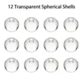 12pcs pieles de bola antiestrés transparentes DIY material TPR suave juguetes de alivio - 12 Pcs Bolas Transparentes
