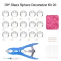 Kit de material de piel de bola squishy DIY con bolas transparentes cuentas y jeringa. - Paquete de Material Squishy Hecho a Mano 20