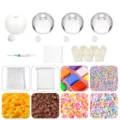 Kit de material para bola antiestres transparente DIY envoltorio vacio accesorios - Paquete de Material Squishy Hecho a Mano 26