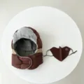Winter trapper hat and mask set, thickened warm plush ear protection windproof cycling ski cap. - One Size / Coffee