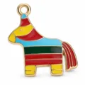 Colgante abalorio de aleación esmaltada con forma de burro piñata mexicano para joyería DIY - Estilo Piñata Burro (PJC-墨西哥狂欢节-6)