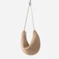 Vintage suede crescent shoulder bag for women, stylish autumn winter underarm bag, chic commuting. - Khaki