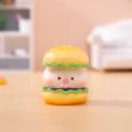 Mini simpatico maialino hamburger statuetta dettaglio, perfetto per cruscotto auto e scrivania. - 965 Hamburger