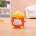 Cute resin pig french fries box figurine detail, miniature car dashboard decor ornament. - 965 French Fries