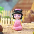 Cute cartoon ancient style resin miniature figurine for car dashboard and desk decor. - 1003-19 Leg Pull
