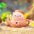 Cute resin pig teapot figurine miniature cartoon ornament for car dashboard desktop decor. - 059 Teapot Pig